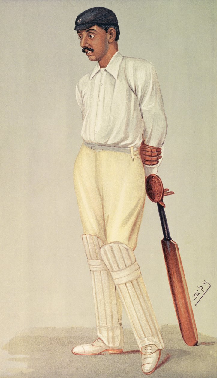 Prince Ranjitsinghi, Spy cartoon, pub. by Vincent Brookes Day & Son by Leslie Matthew Ward