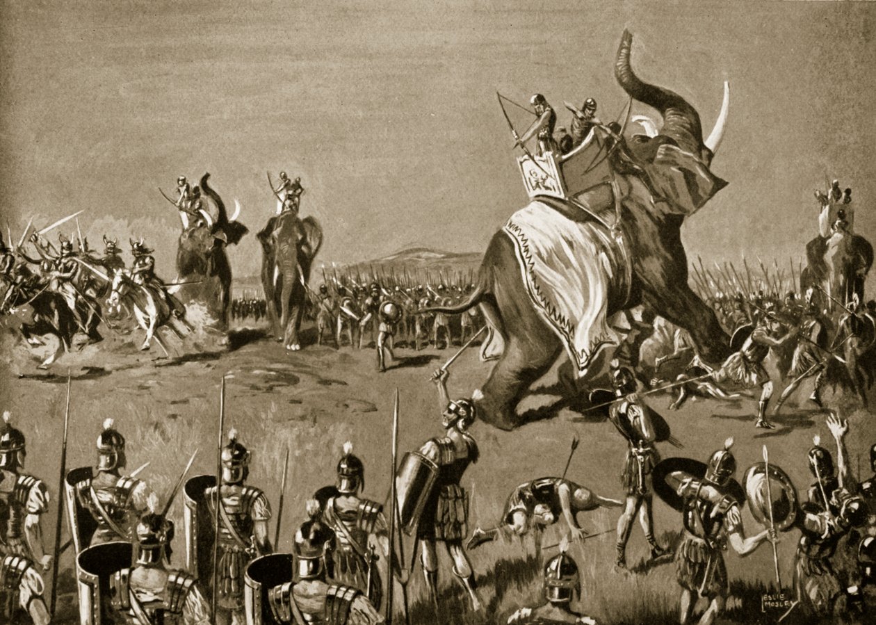The Battle of Magnesia, 190 BC by Leslie Mosley