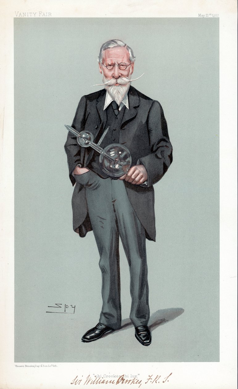 William Crookes, British physicist and chemist, 1903 by Leslie Matthew Ward