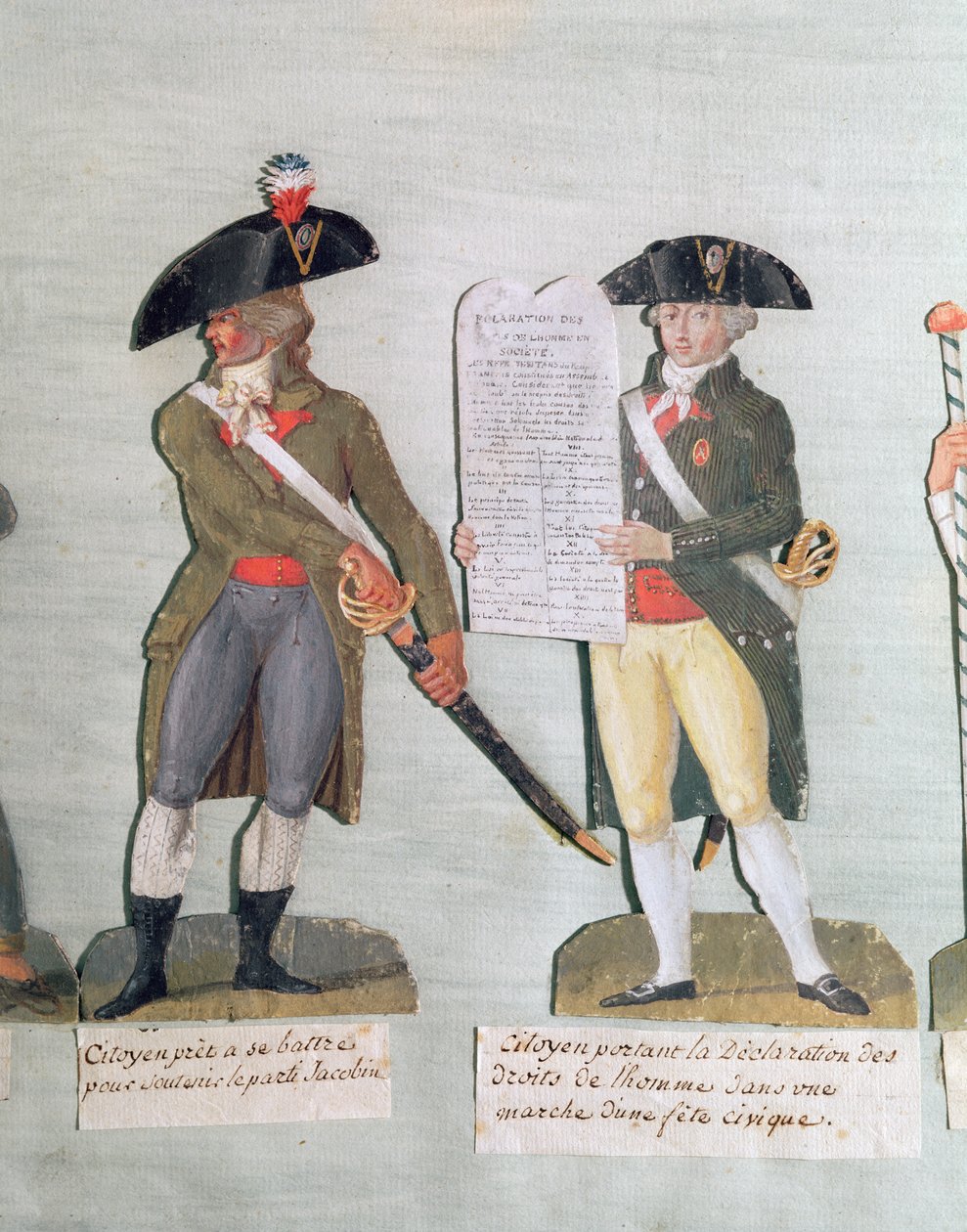 A Citizen Ready to Fight and a Citizen Carrying the Declaration of the Rights of Man by Lesueur Brothers