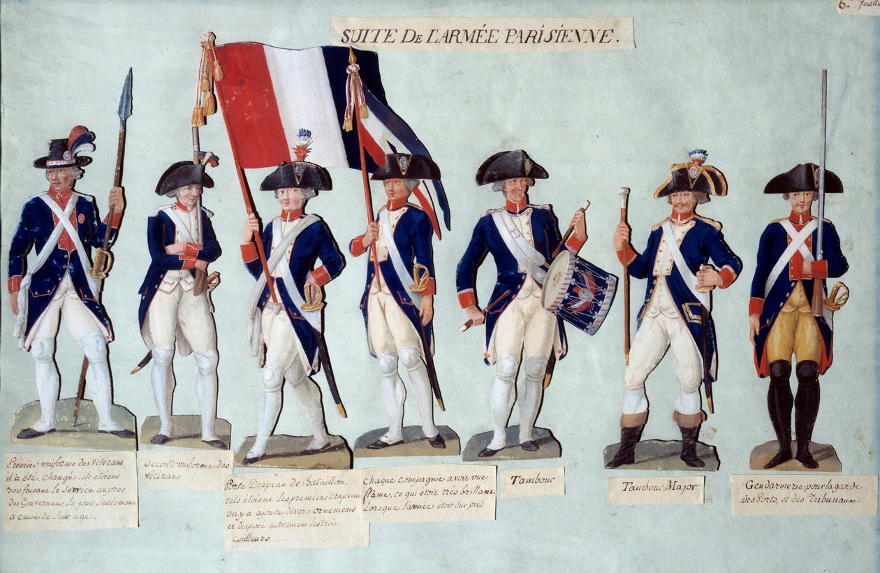The Parisian Army Under the French Revolution by Lesueur Brothers
