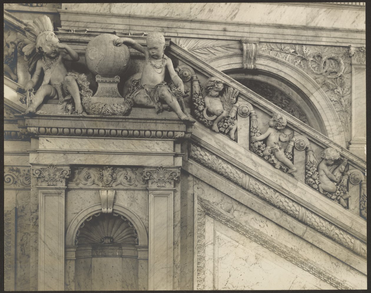 Architectural Detail, Library of Congress by Levin C. Hardy