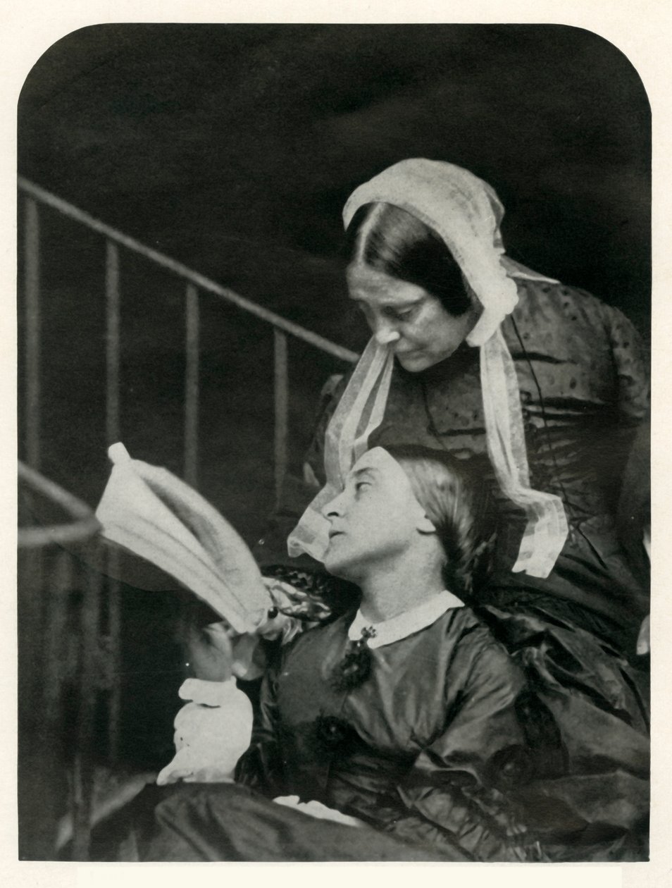 Christina Rossetti and Her Mother Frances Rossetti by Lewis Carroll