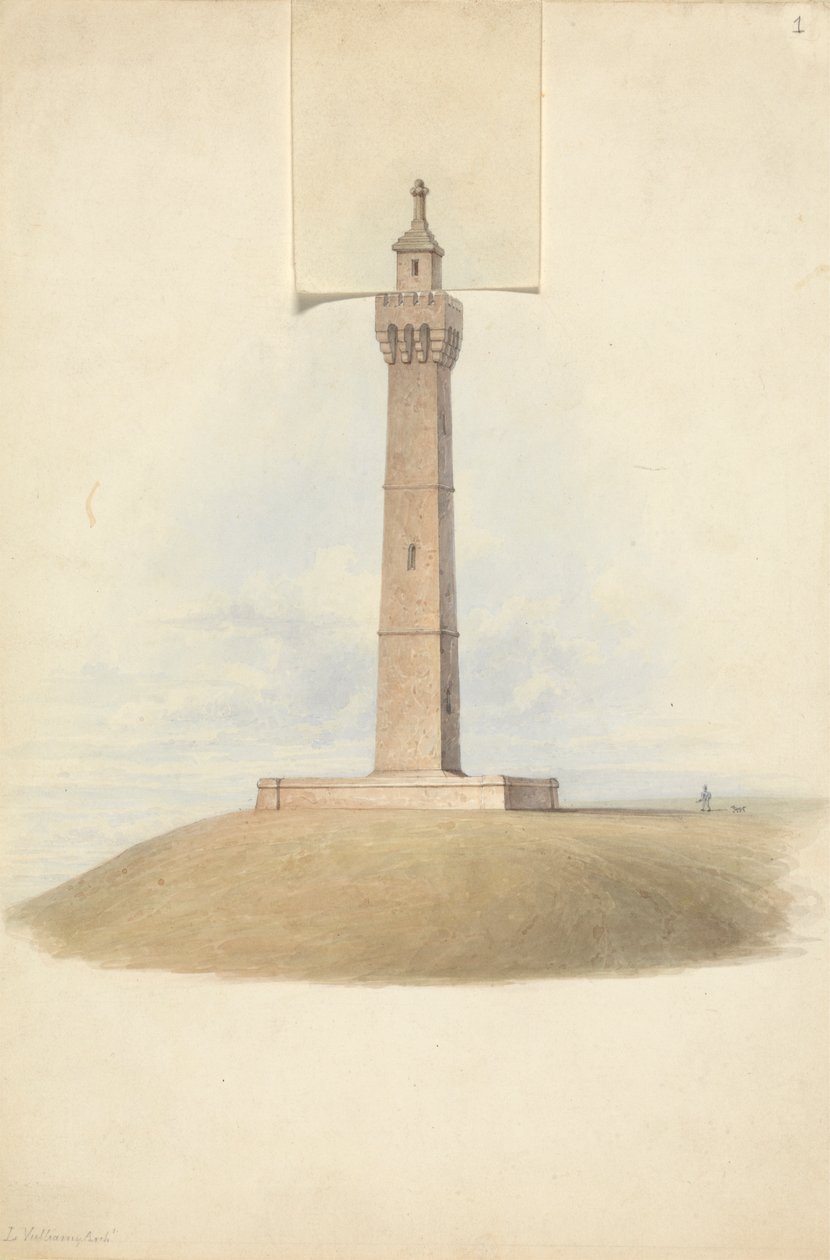 Variant Designs for the Somerset Monument: Elevation by Lewis Vulliamy