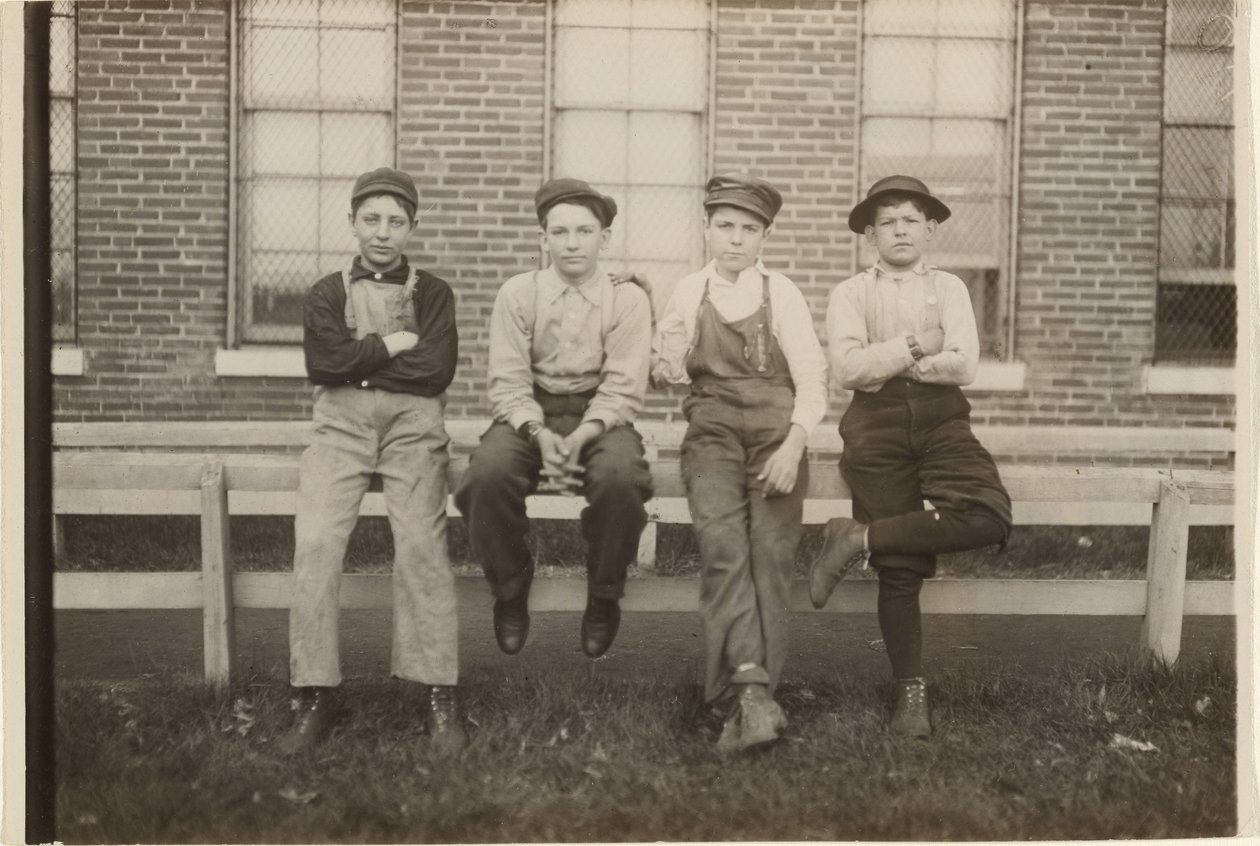 Group of Boys Who Work at the Brown Shoe Factory, Moberly, Missouri by Lewis W. Hine