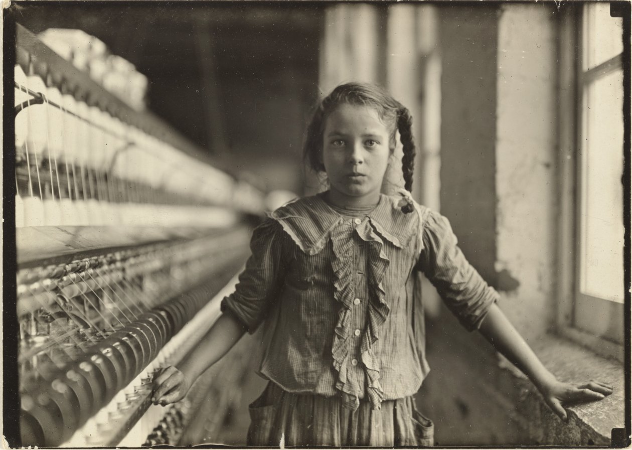 Ten-Year-Old Spinner in N. Carolina Cotton Mill by Lewis W. Hine