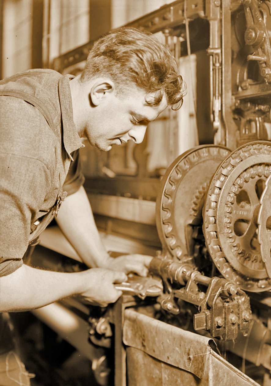 Portrait of a powerhouse mechanic by Lewis Wickes Hine