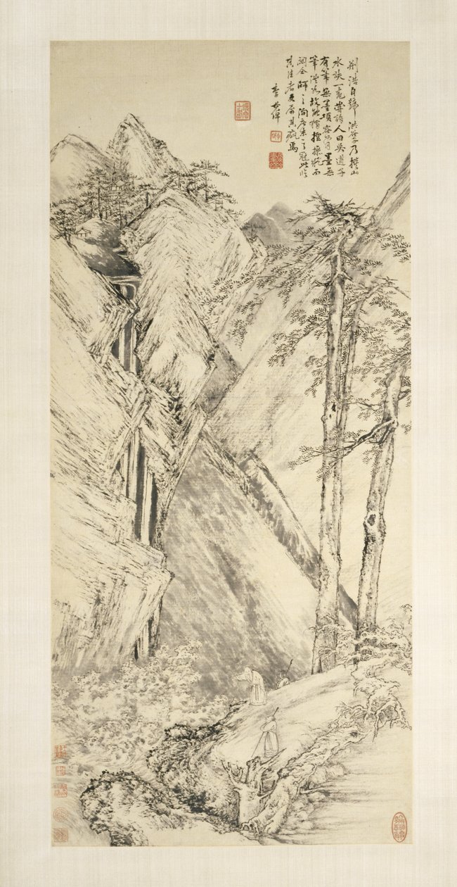 Landscape after Jing Hao and Guan Tong by Li Shizhuo
