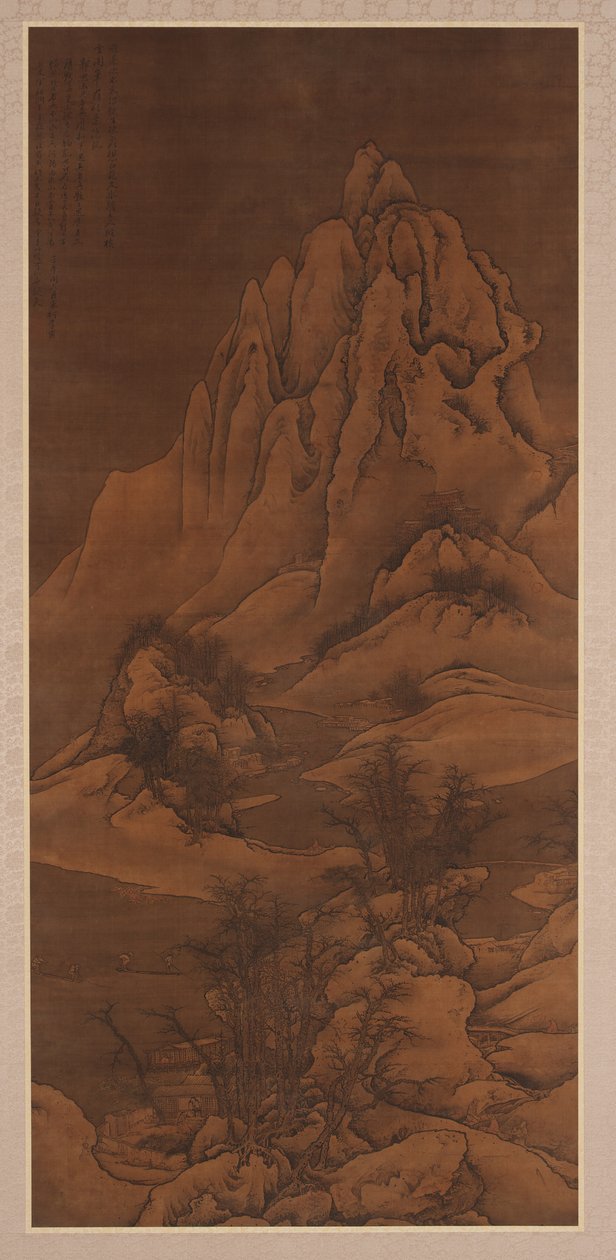Snowscape after Guo Xi, Qing dynasty, 1702 by Li Yin