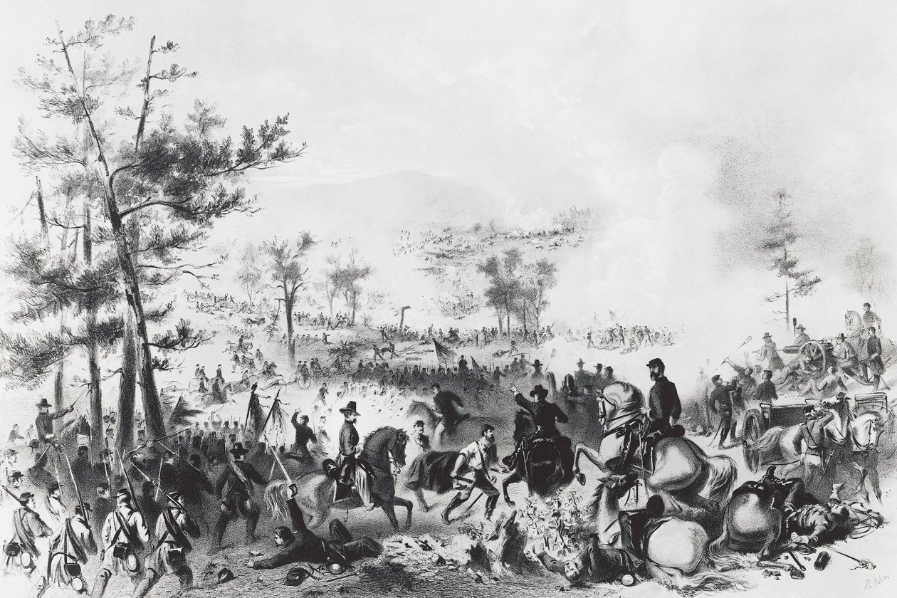 Battle of Gettysburg, Victory for Union Forces Led by George Gordon Meade and Defeat of General Robert Edward Lee, July 1-3 by Unbekannt Unbekannt