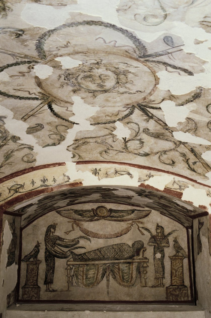 Catacombs of Kom-esh-Shuqafa, Interior of the Hypogeum of Tardan by Unbekannt Unbekannt