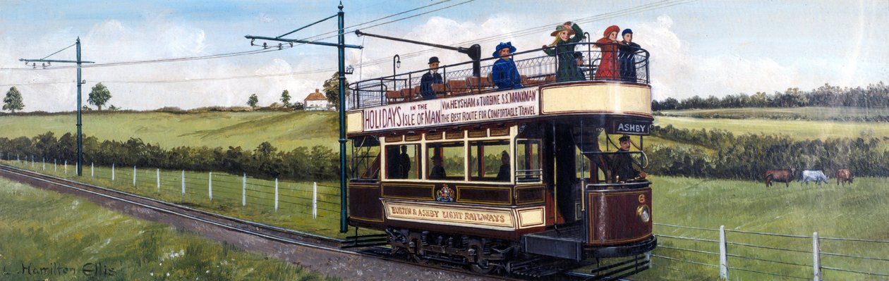Electric Train of the Burton & Ashby Light Railways by Unbekannt Unbekannt
