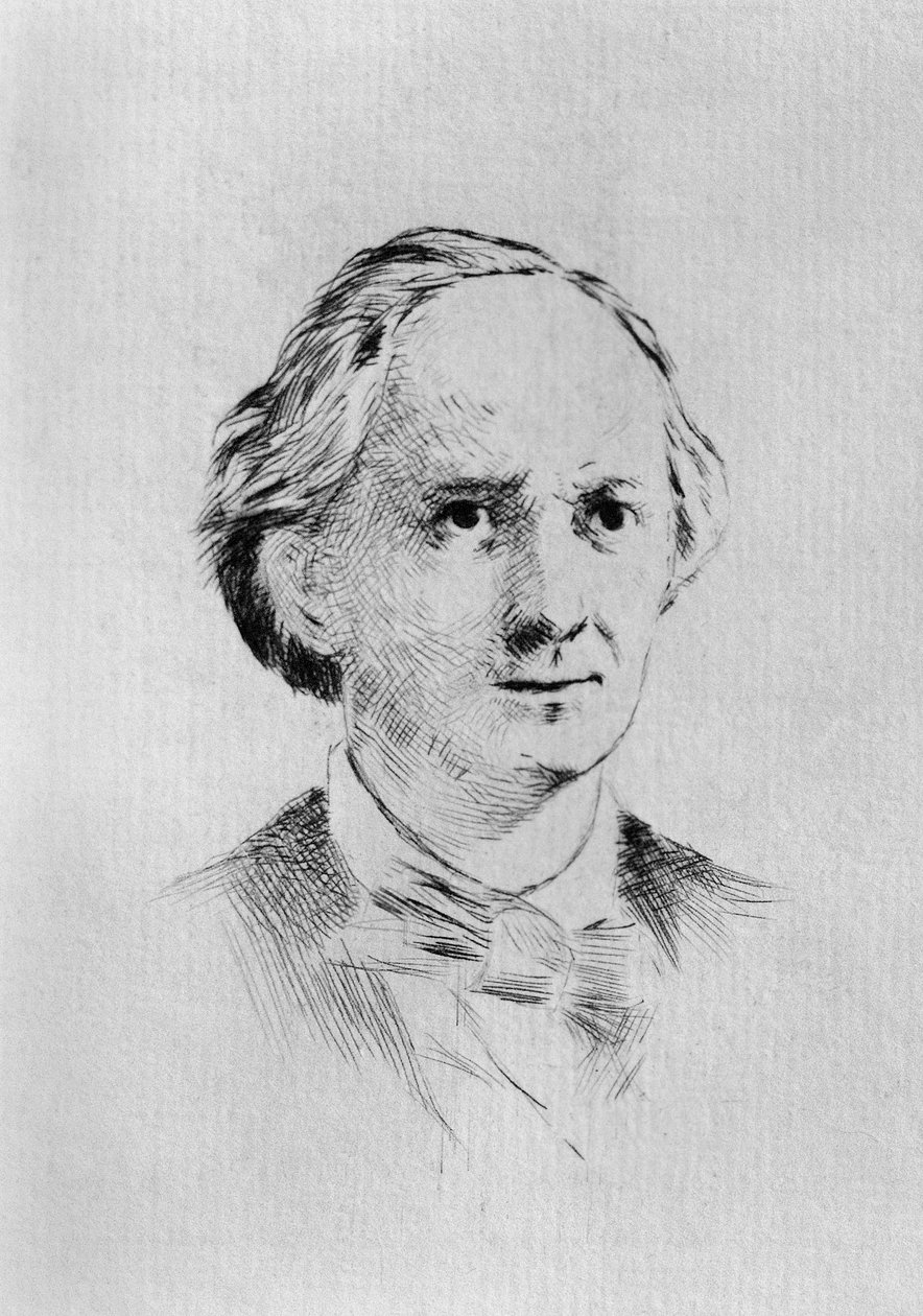 Portrait of Charles Pierre Baudelaire (1821-1867), French poet, essayist, art critic, and translator by Unbekannt Unbekannt