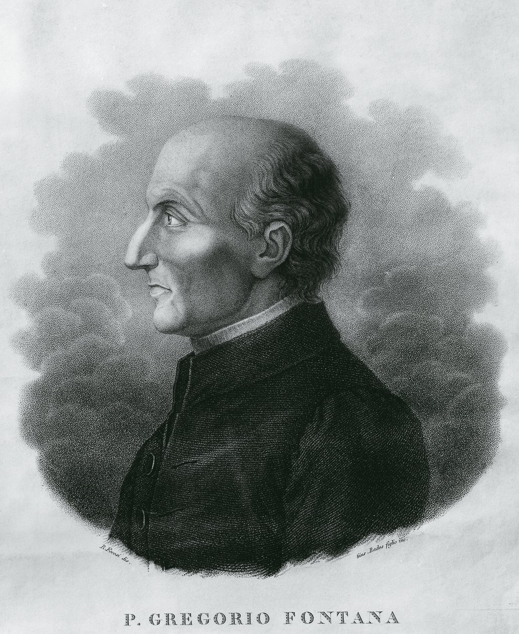 Portrait of Gregorio Fontana, Italian mathematician by Unbekannt Unbekannt