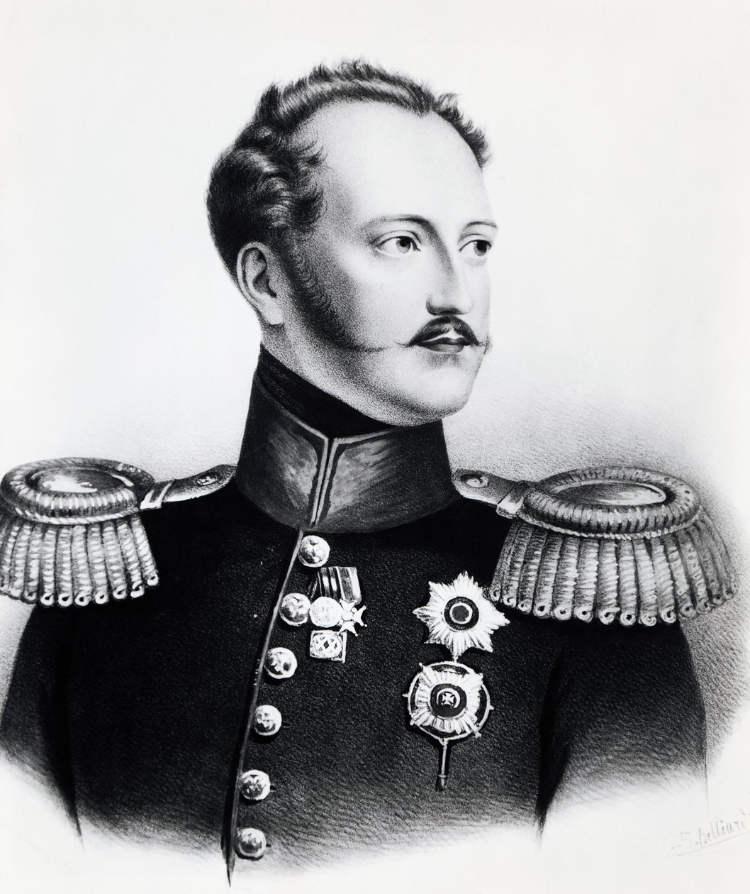 Portrait of Nicholas I Romanov, Tsar of Russia, Engraving by Unbekannt Unbekannt