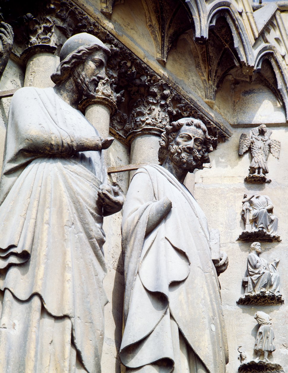 Statue of apostle, detail of south door of Cathedral of Notre-Dame by Unbekannt Unbekannt
