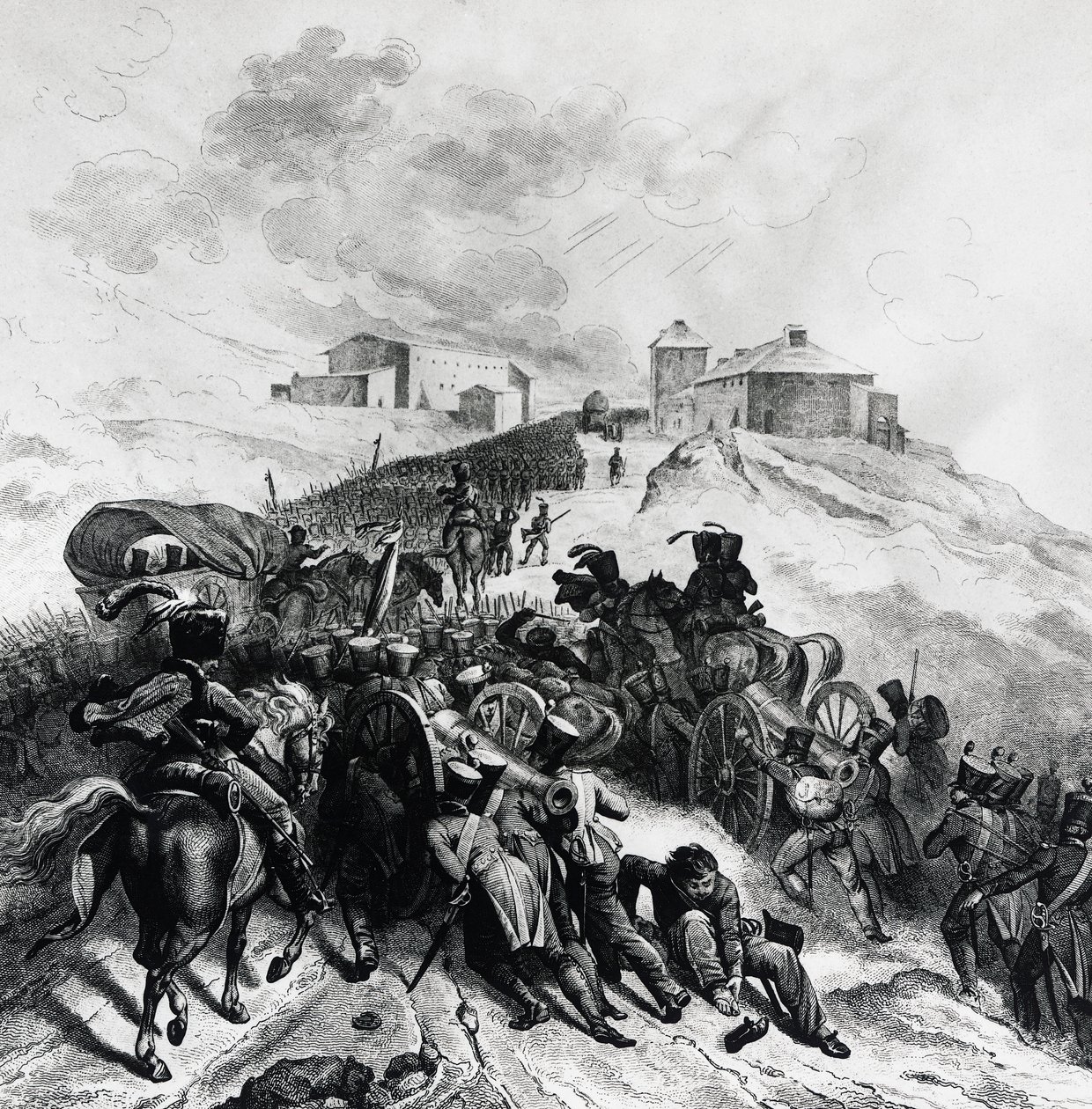 The French army crossing the Sierra de Guadarrama, December 22-24 by Unbekannt Unbekannt