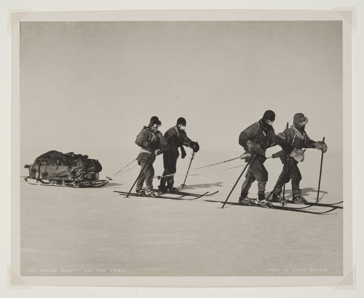 The Polar Party on the Trail by Lieutenant Henry Robertson Bowers