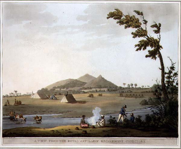 A View from the Royal Artillery Encampment, Conditore, Plate 37 from 