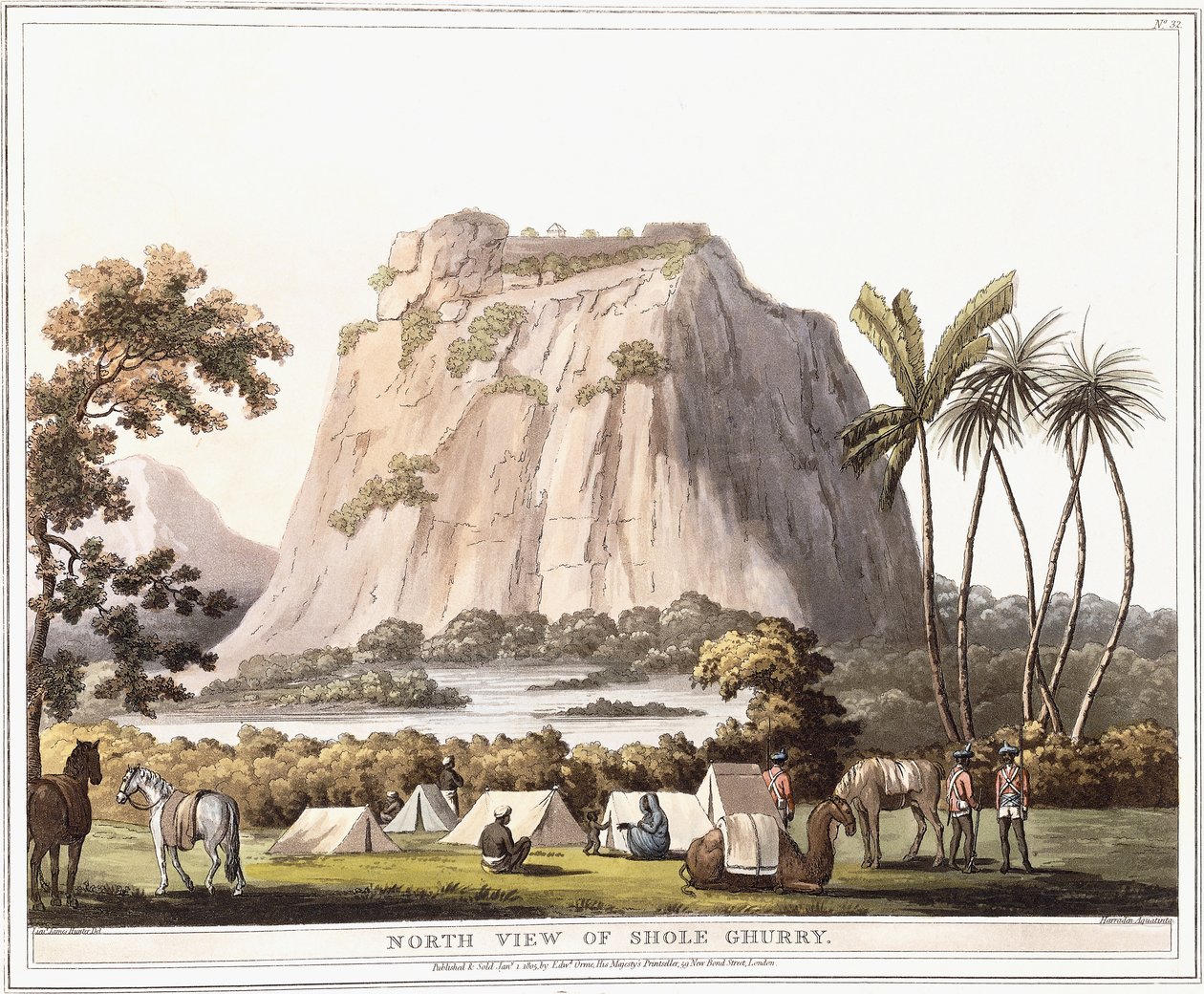 North View of Shole Ghurry, 1805 by Lieutenant James Hunter