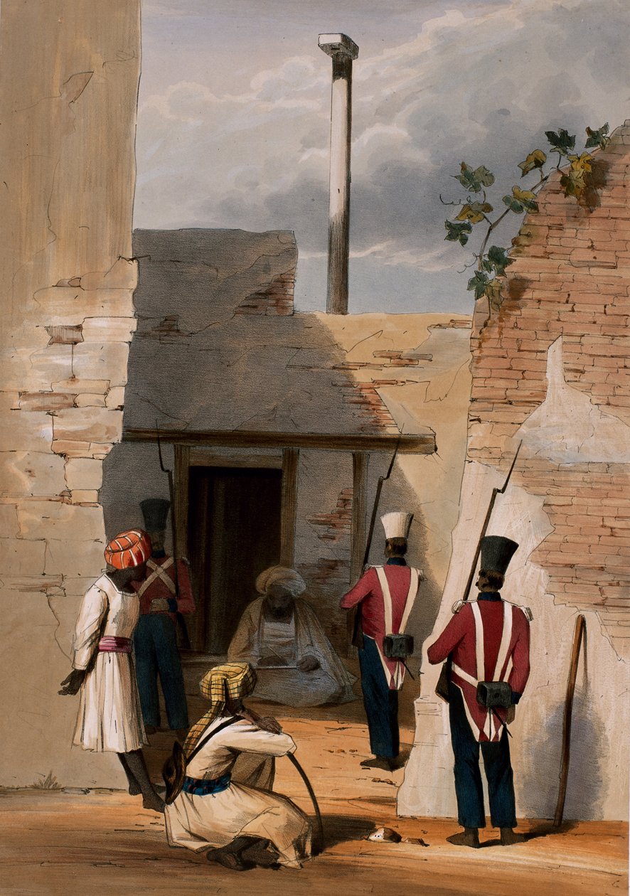 The Prison of Hadjee Khan Kakus - Cabool, from 'The Storming of Ghuznee ...