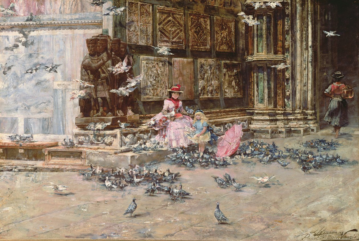 Feeding the Pigeons by Lievan Herremans