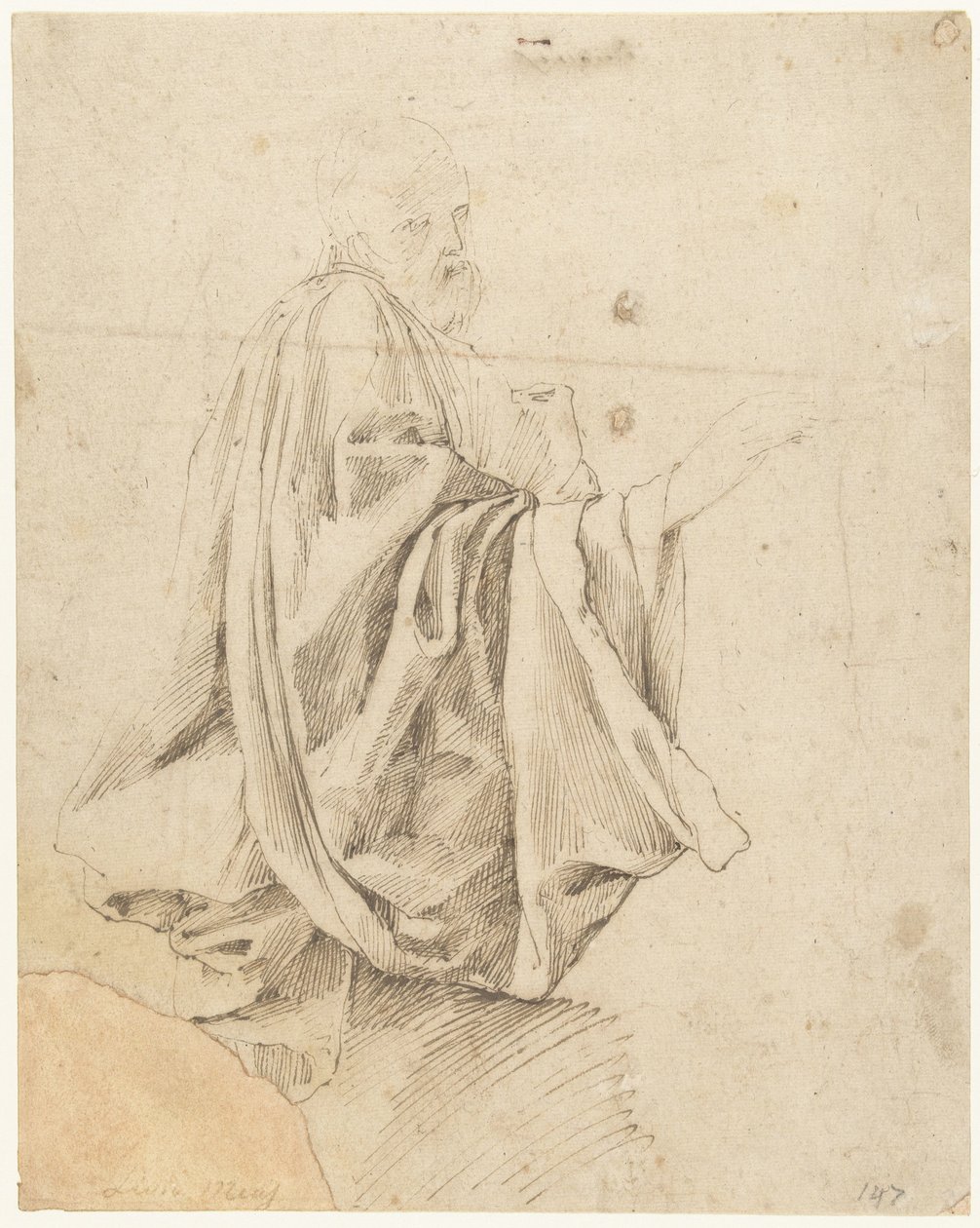 Study for a Kneeling Figure by Lieven Mehus