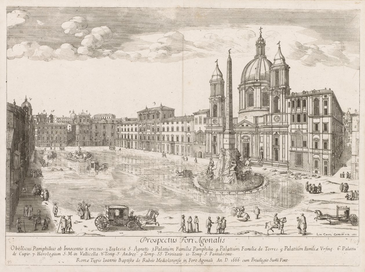 Piazza Navona by Lievin Cruyl