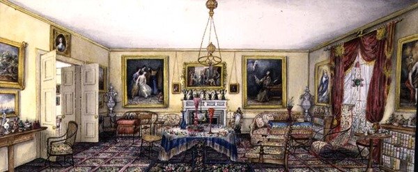 The Drawing Room at Aynhoe by Lili Cartwright