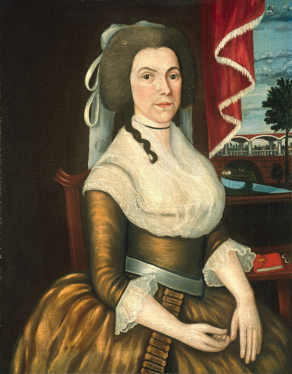Mrs. Elizabeth Noyes Denison, c.1790 by Limner Denison
