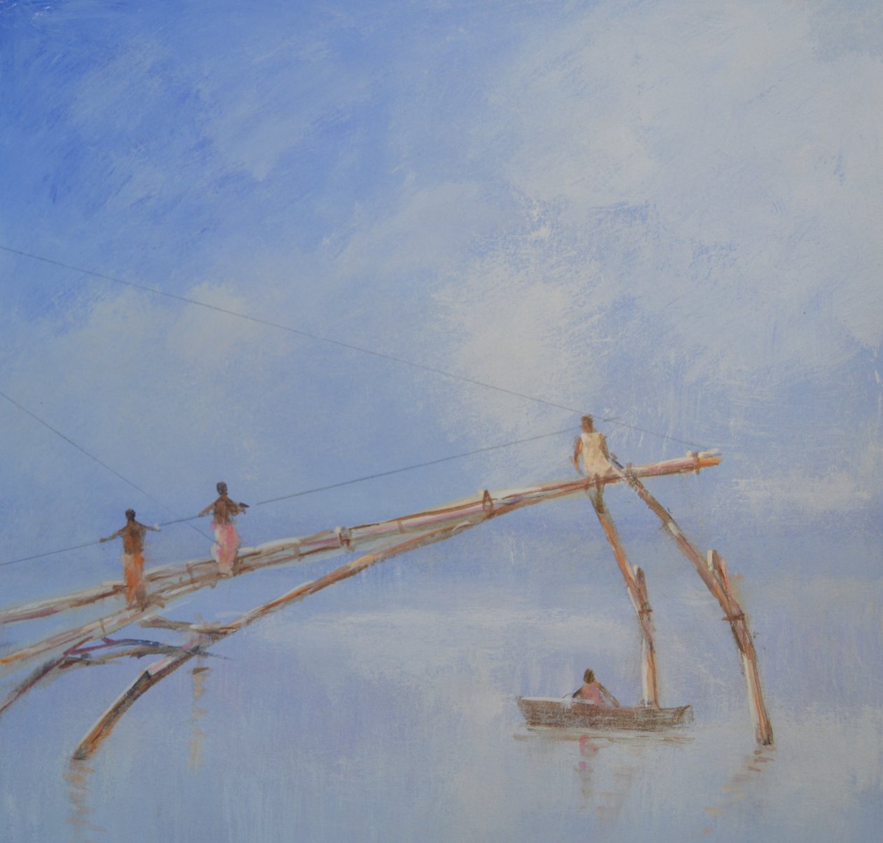 Fishing Nets Cochin, 1 by Lincoln Seligman
