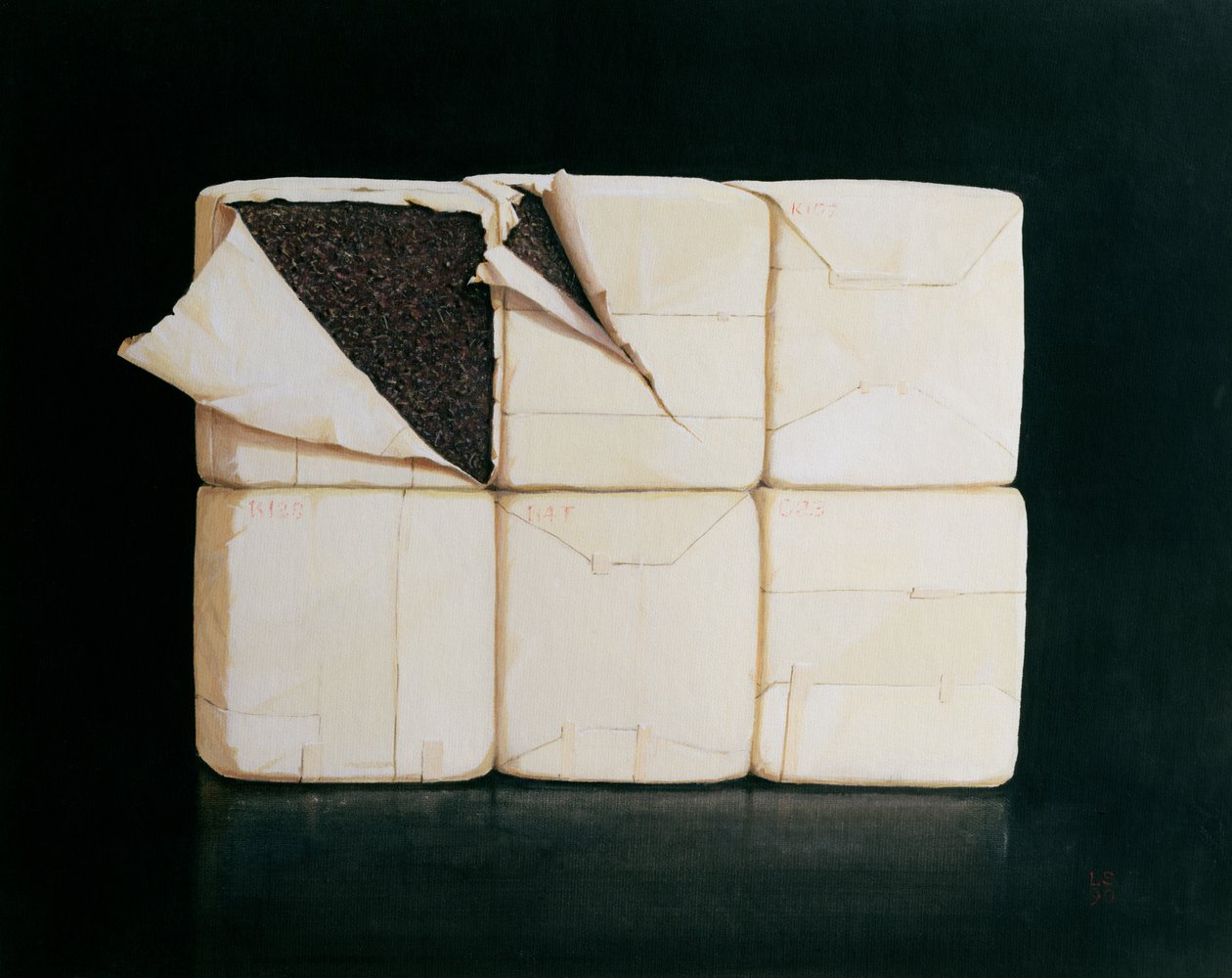 Six Stacked Packages by Lincoln Seligman