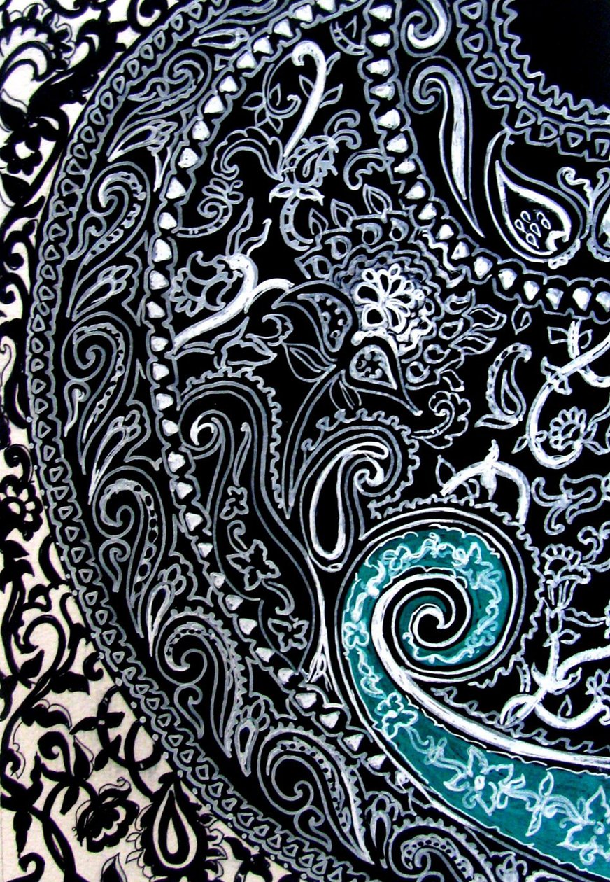 Paisley Study, 2016 by linda arthurs