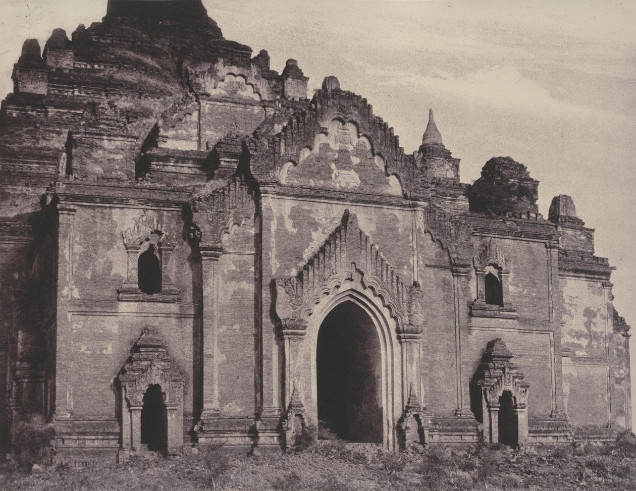 Pugahm Myo: East Facade of Damayangyee Pagoda by Linnaeus Tripe