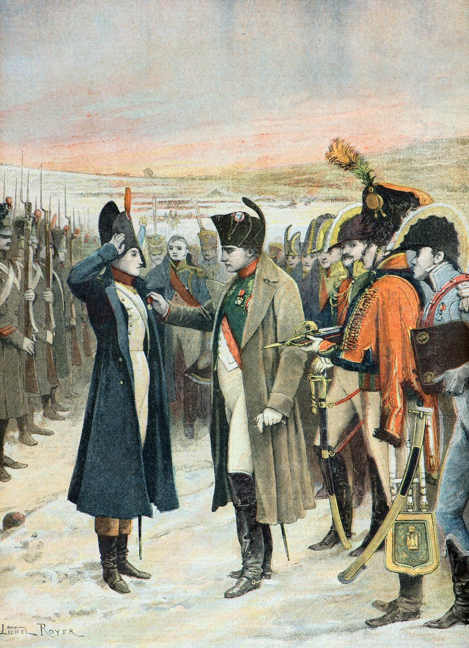 Napoleon Decorates Marie Jeanne Schellinck in 1808 by Lionel Noel Royer