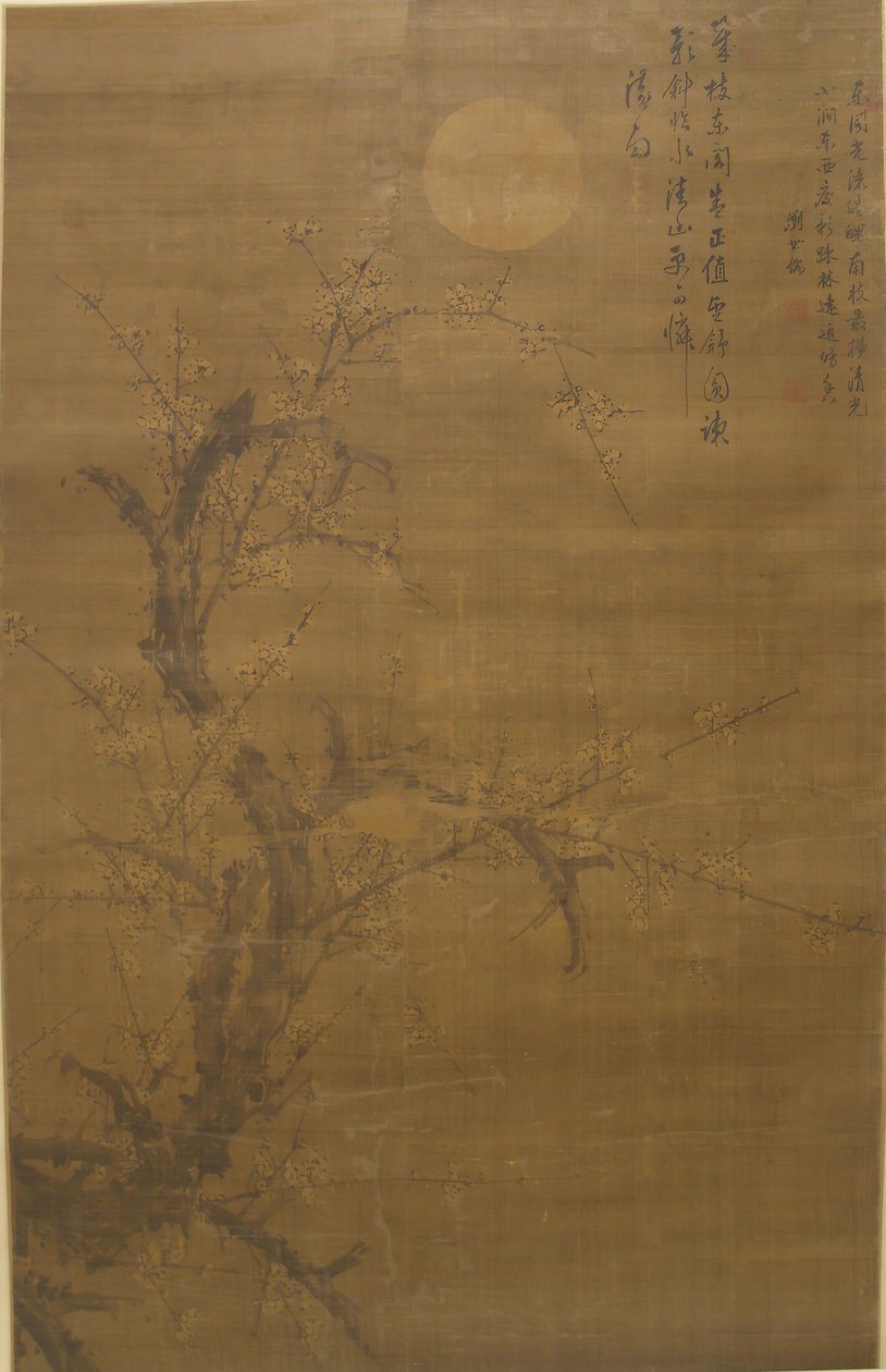 Flowering Plum in Moonlight and Snow by Liu Shiru