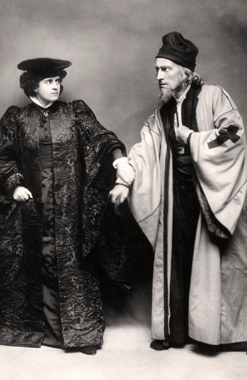 Gertrude Elliott and Johnston Forbes-Robertson in The Merchant of Venice by Lizzie Caswall Smith