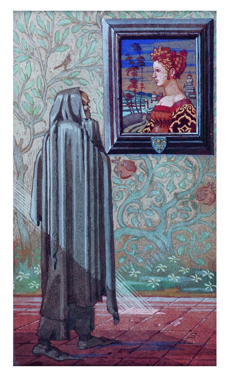 The Girl and the Death, 1916 by Léo Schnug