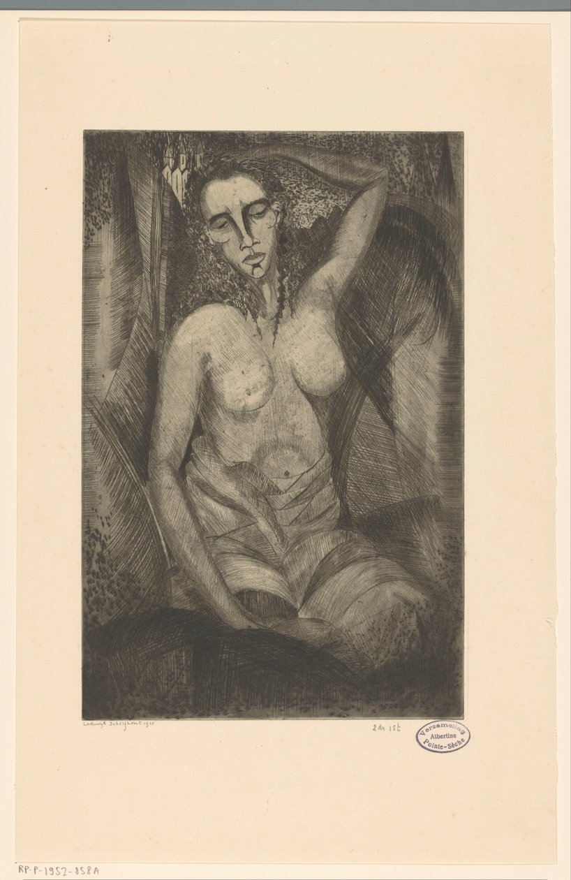 Seated Woman by Lodewijk Schelfhout (signed by artist)
