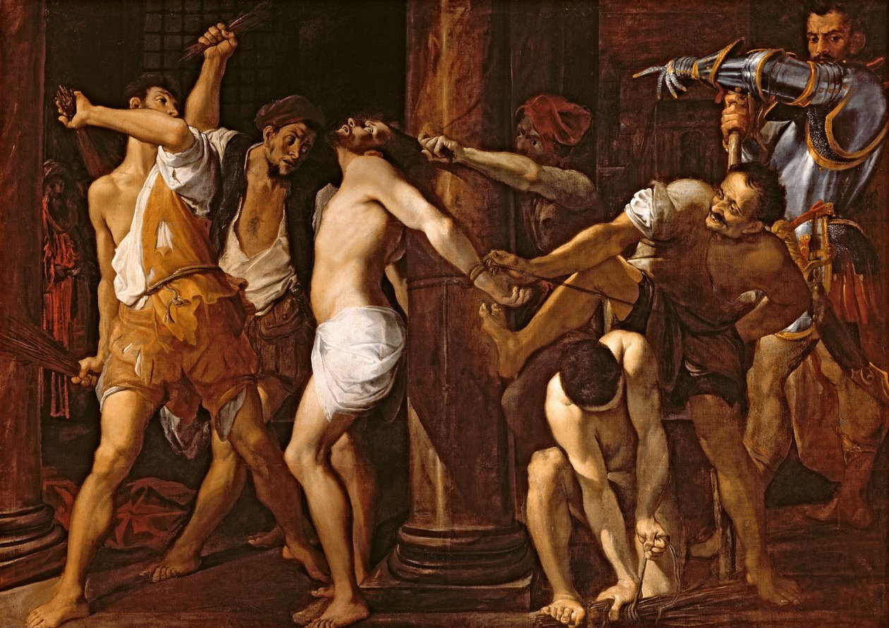 The Flagellation of Christ, 1586-87  by Lodovico Carracci