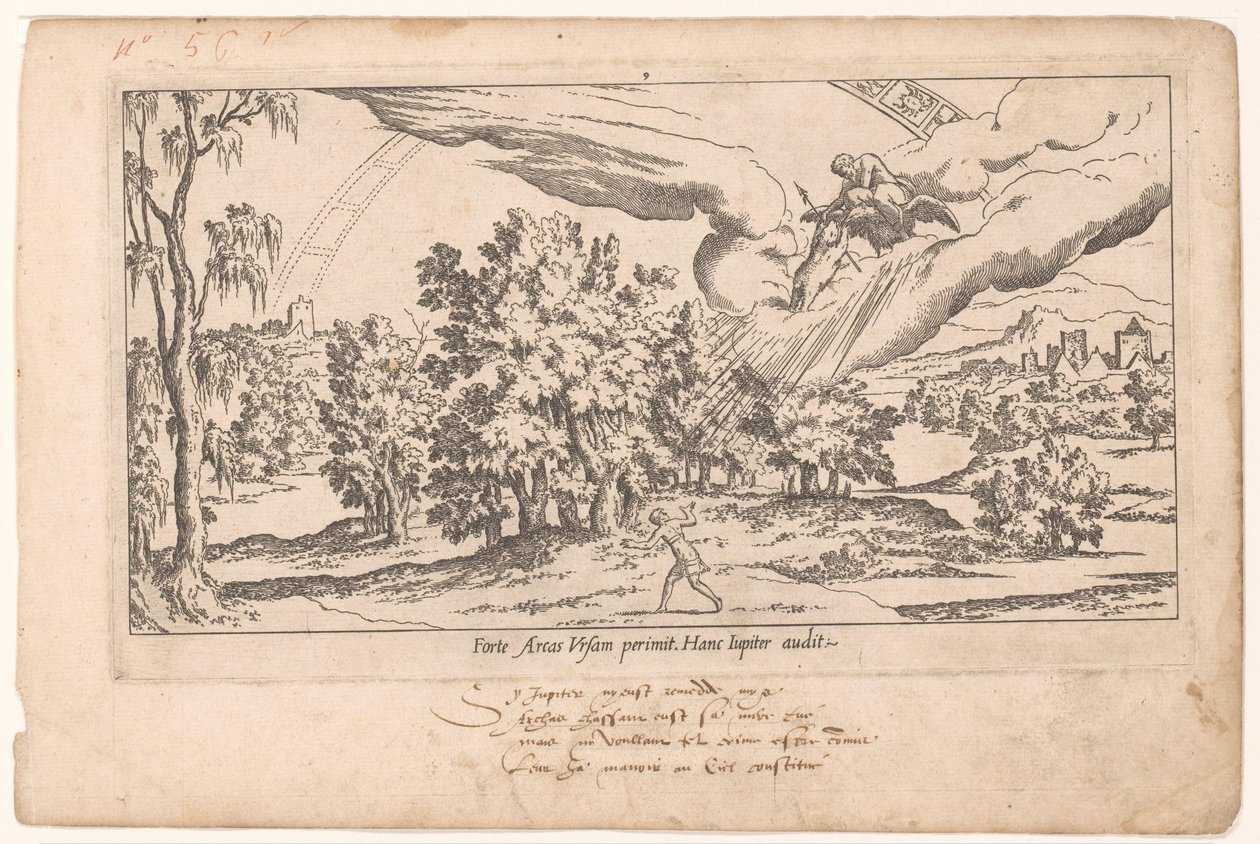 Callisto is Taken Up into the Stars by Jupiter (The Fable of Callisto) by Léon Davent (attributed to)