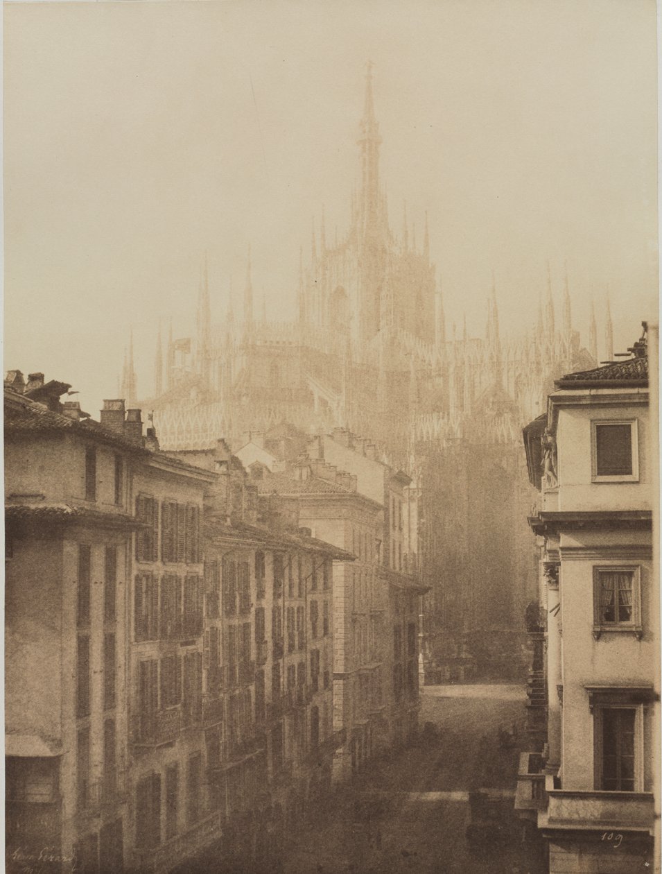 Cathedral from Corso Francesco, Milan by Léon Gérard