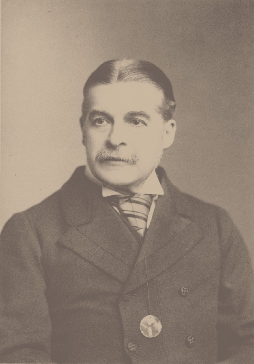 Portrait of the Composer Sir Arthur Sullivan by London . Photo studio Elliott and