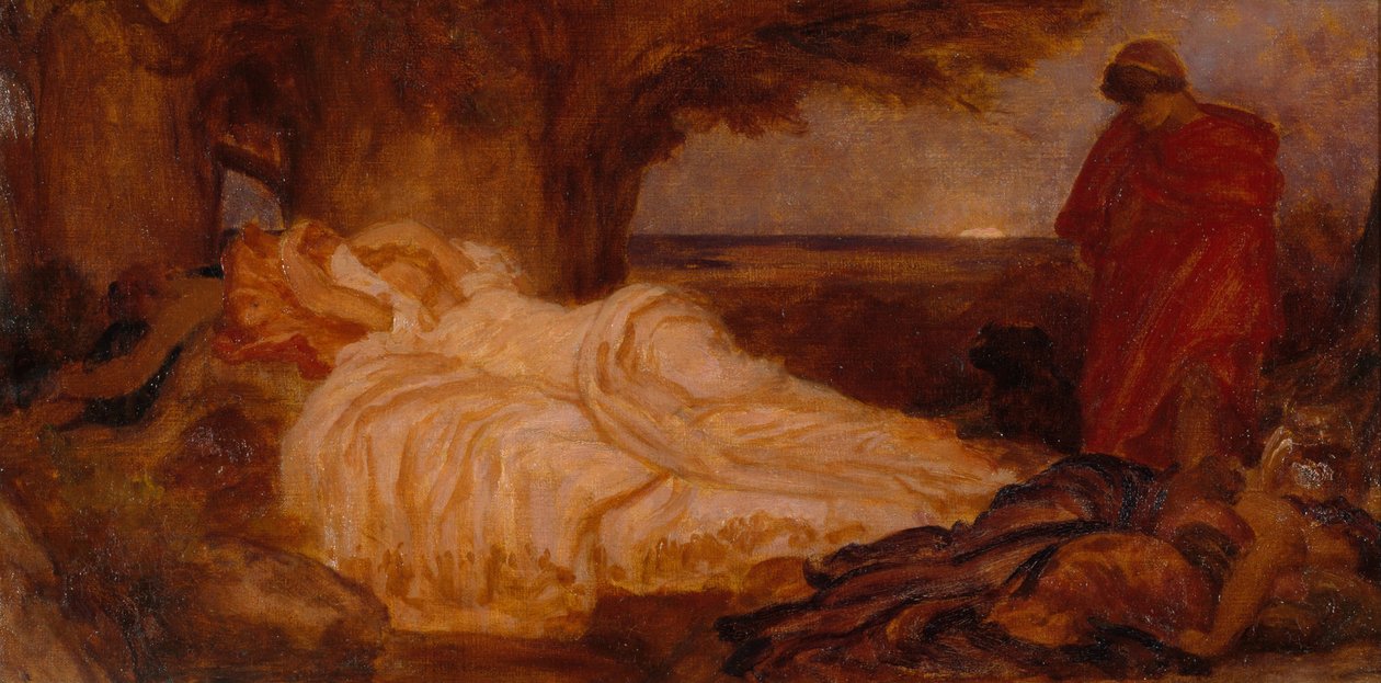 Colour Study for Cymon and Iphigenia by Frederic Leighton