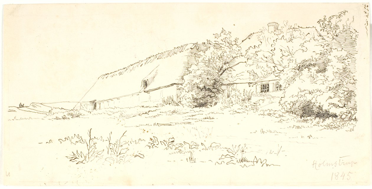 Farmhouse. Holmstrup by Lorenz Frølich