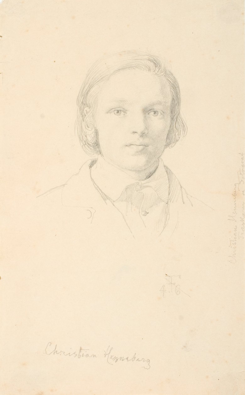 Portrait of Christian Henneberg by Lorenz Frølich