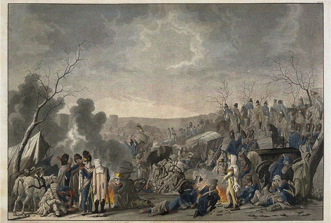Retreat of the Grande Armée from Moscow in 1812 by Lorenz Rugendas
