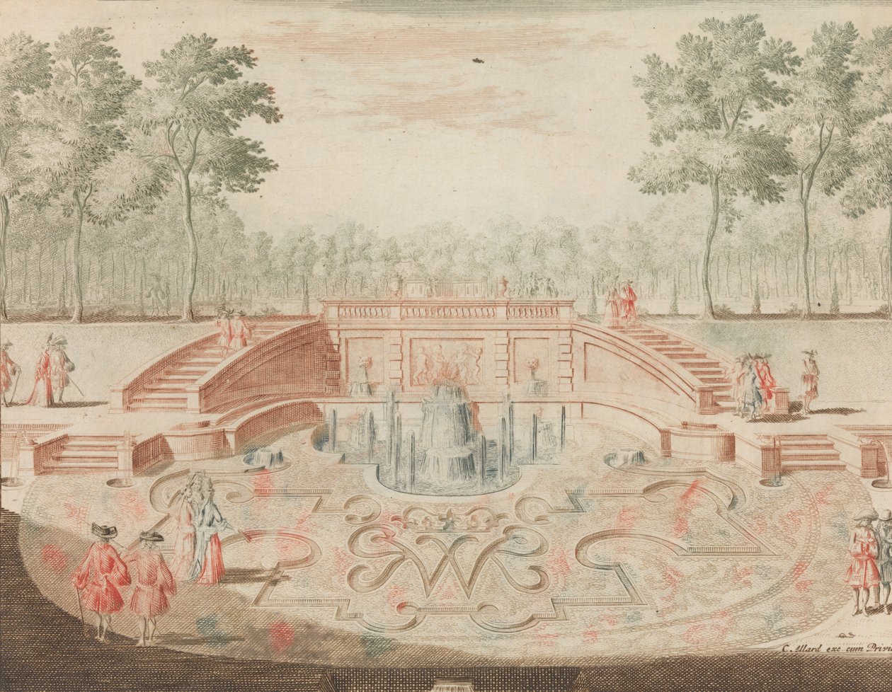 The Fountain of the Royal intertwined Name, for the pond, n.d. by Lorenz Scherm