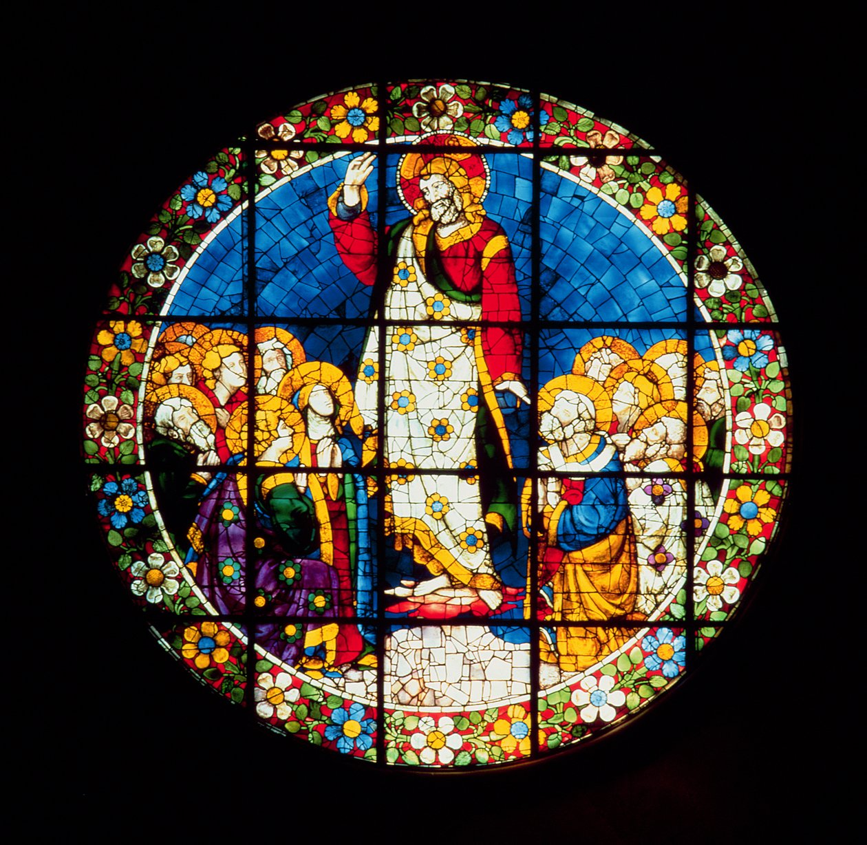 Oculus depicting The Ascension of Christ, 1443-5 by Lorenzo Ghiberti