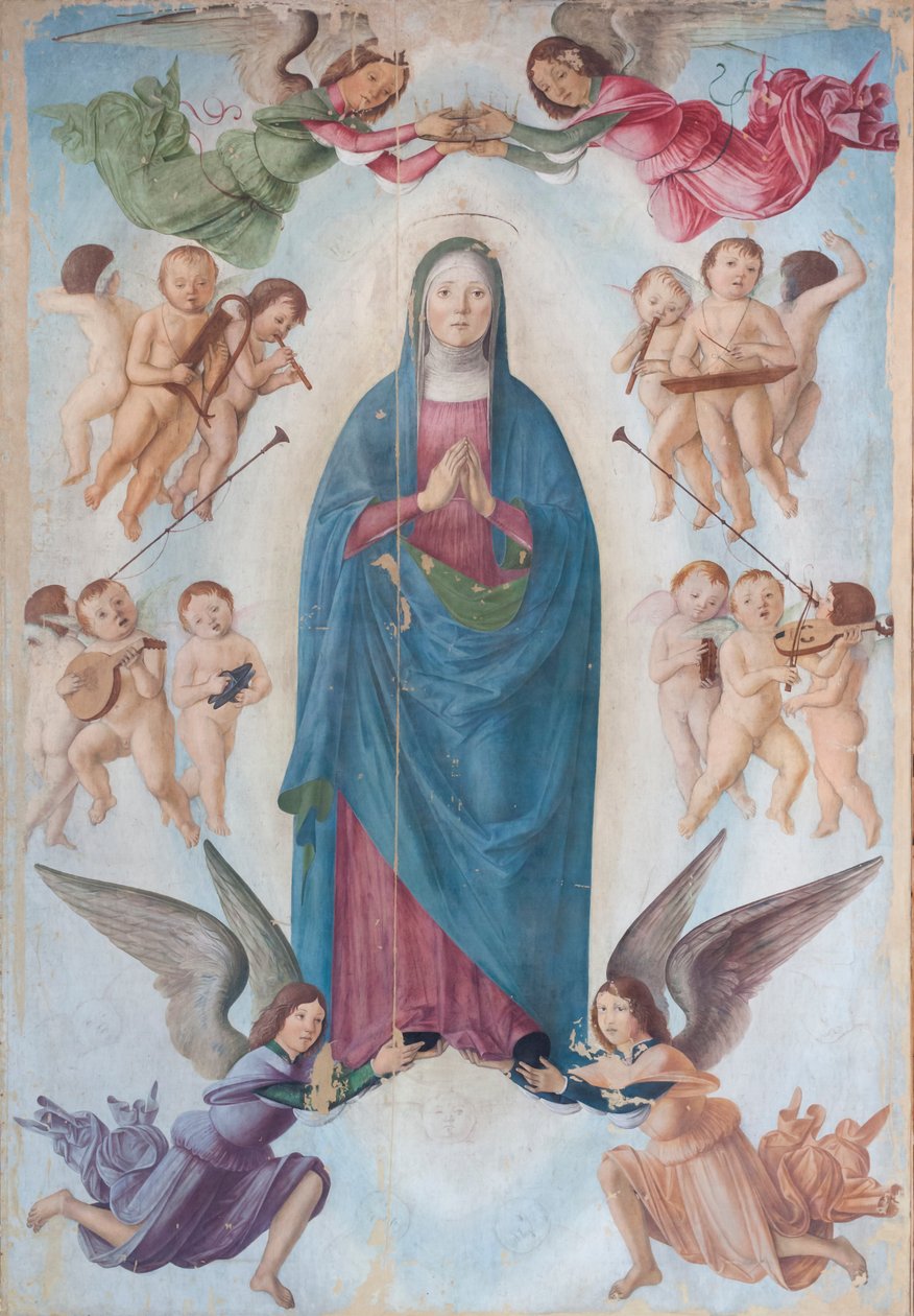 Assumption and Choir of Angels by Lorenzo Costa